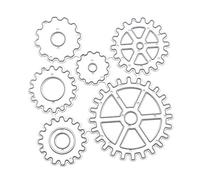 Steampunk Metal Cutting Dies Gear Craft Die Cuts Embossing Template for Paper Art Photo Album Decor Dies for Cardmaking Dogs