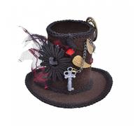 Bristol Novelty BH612 Steampunk Tall Top Hat Mini, Womens, One Size