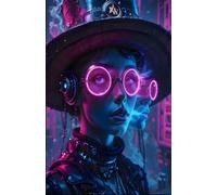 Steampunk Notebook Break the Frame, Dot Grid 0.208 inches, 5.5 x 8.5 inches, 300 Pages