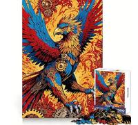 Steampunk Phoenix Jigsaw Puzzle 1000 Piece for Teenagers Recall Upgrade Relax Mind Clear Cut Fine Art Piece 50x75cm
