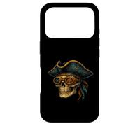 Steampunk Pirate Skull Corsair Mechanical Gearhead Case for iPhone 17 Pro