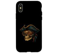 Steampunk Pirate Skull Corsair Mechanical Gearhead Case for iPhone X/XS