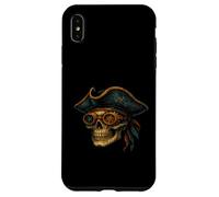 Steampunk Pirate Skull Corsair Mechanical Gearhead Case for iPhone XS Max