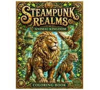 Steampunk Realms Coloring Book: Animal Kingdom