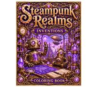 Steampunk Realms Coloring Book: Inventions
