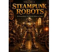 Steampunk Robots Coloring Book - Volume 2: 50 Extraordinary Steampunk Robots to Color (STEAMPUNK UNIVERSE COLORING COLLECTION)