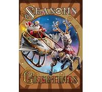 Steampunk Santa - Anne Stokes Yule / Christmas Greetings Card - Seasons Greetings and Yuletide Blessings