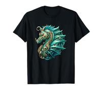 Steampunk Sea Animal Hippocampus Lover Vintage Hippocampus T-Shirt