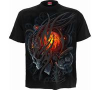 Steampunk Skull T-Shirt Spiral Direct Black 4XL