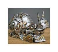 ( Steampunk Snail) Steampunk Animal Industrial Silver Gothic Daschund Sausage Dog Table Ornament