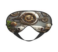 Steampunk Style 3D Rendering Soft Eye Mask for Sleeping - Ideal for Women Men and Travel, Comfortable & Adjustable, Perfect for Indoor/Outdoor Use
