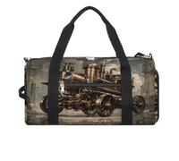 Steampunk Style Gym Bag for Women Men Shoe Compartment Waterproof Travel Bags Sports Duffle Bag for Sports Gyms Yoga