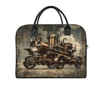 Steampunk Style Laptop Tote Bag Casual Travel Handbag Multi Pocket Shoulder Bags for Work Travel