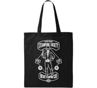 Steampunk Style Vintage Steampunk Club Natural Ecological Cotton Tote Bag Black