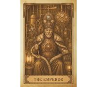 Steampunk Tarot Notebook - The Emperor: Vintage Beige Journal | 101 Blank Pages | Antique Style Cover