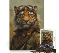 Steampunk Tiger 1000 Piece Jigsaw Puzzles for Adults Jigsaw Think Toy Calm Relax Clean Cut Wall Art Decor 38x26cm