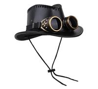 Steampunk Top Hat,Casual Sunproof Hats | Costume Accessories with Goggles Decor for Party Festival Event Cosplay Fashion Shows Masquerade