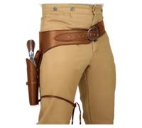 Steampunk Vintage Cowboy Gun Belt Holster, PU Leather Belt Gun Holster Adjustable For Cowboy Wild West Fancy Dress Accessory Halloween Party Cosplay