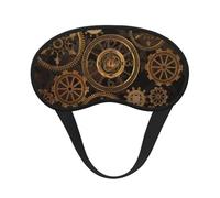 Steampunk Vintage Gear, Full Eye Covers Light Blocking Eye Masks Blackout Sleep Eye Muffs