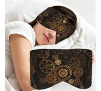 Steampunk Vintage Gear, Sleep Mask for Home Travel, Full Eye Covers Light Blocking Eye Mask Sleep Eye and Ear Muffs