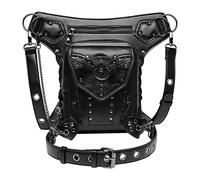 Steampunk Waist Bag PU Leather Thigh Hip Belt Packs for Backpacking Travel Type 4