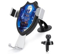 Steamship Moon Car Phone Holder Funny Phone Mount for Women Men