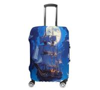 Steamship Moon Suitcase Cover Washable Luggage Protective Covers Travel XL