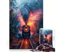 Steamtrain on The Rails Jigsaw Puzzles for Adults1000 Piece Sharp Logic Toy Together Fun Tight Cut Memorable Gift 38x52cm