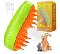 Steamy 3-in-1 Cat Steam Brush - Self-Cleaning for Dogs & Cats, Spray Massage Comb, Multifunctional Grooming Tool for Removing Tangled and Loose Hair