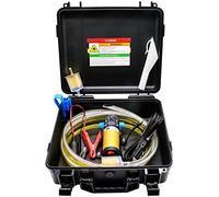 Steauty 12V Fuel Transfer Pump Set, Moves Up to 85 Gallons Of Gas or Diesel Per Hour with Upgraded Carrying Case & Pulley Lead Pipe, for Vehicles, Boats, Equipment, Gasoline, Diesel (70W Boost Kit)