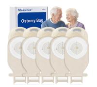 Steawoce 20 PCS Colostomy Bags, 15-65mm Cut-to-Fit One-Piece Ostomy Bags