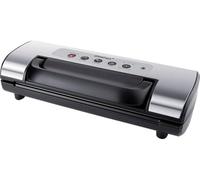 Steba VK 12 Powerful Vacuum Sealer with Double Weld Seam, for Films, Bags up to 30 cm Width, Suction Speed: 12 l/min, Black, Stainless Steel - 05-71-00