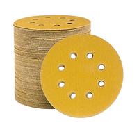 STEBRUAM 100Pack 125mm Sanding Discs 100Grit Sand Paper for Orbital Sander