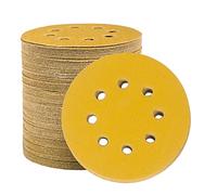 STEBRUAM 100Pack 125mm Sanding Discs 150Grit Sand Paper for Orbital Sander