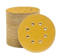 STEBRUAM 100Pack 125mm Sanding Discs 40 Grit Sand Paper for Orbital Sander