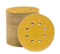 STEBRUAM 100Pack 125mm Sanding Discs 60 Grit Sand Paper for Orbital Sander