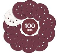 STEBRUAM 100PCS 125mm Sanding Discs 2000 Grit, 5 Inch 8 Hole Hook and Loop Sanding Pads for Random Orbital Sander