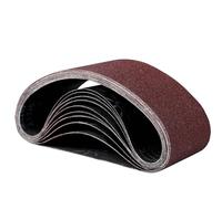 STEBRUAM 10PCS Sanding Belt 100 x 610 mm,60/80/100/120/240 Mixed Grit