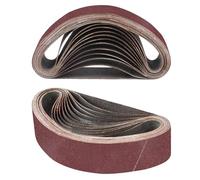 STEBRUAM 10PCS Sanding Belt 30 x 330 mm 80 Grit