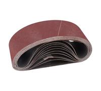 STEBRUAM 10PCS Sanding Belt 65 x 410 mm 100 Grit