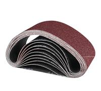 STEBRUAM 10PCS Sanding Belt 75 x 510 mm,60/80/100/120/240 Mixed Grit