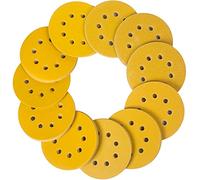 STEBRUAM 110PCS 125mm Sanding Discs, Orbital Sander Discs Include 60 80 100 120 150 180 240 320 400 600 and 800 Grit Sand Sheets