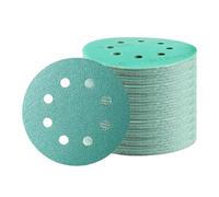 STEBRUAM 125mm (5 Inch) Sanding Discs 50 PCS - 8 Hole Hook & Loop Sandpaper Assortment (60/80/120/180/240/400/600/1200/1500/2000 Grits) - for Random Orbital Sander, Wood, Metal, Paint & Auto Polishing