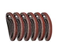 STEBRUAM 15Park Sanding Belts 10x330mm for Black and Decker Belt Sander | Finger belts 80-400 Grit for Air Belt Sander，File Sander 10mm,Powerfile Belts 330 10