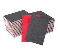 STEBRUAM 24 Pieces Sanding Sponges,180 Grits,Wet And Dry sand sponge Washable and Reusable,Sand Paper Pack for Metal Wood Wall et Polishing