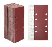 STEBRUAM 30 Pieces Sanding Sheets 93 x 230mm,60/80/120/180/320/400 Grits Hook and Loop Sandpaper,Sanding Pads Assorted Fit Sander for Polishing Rust Removal
