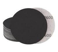 STEBRUAM 30pcs 6 Inch Sanding Discs 150mm No Hole Dry Wet Sandpaper Grit 600 for or Random Orbital Sander