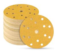 STEBRUAM 40Pcs 150mm Sanding Discs 40 Grit Sandpaper for Orbital Sander