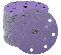 STEBRUAM 45pcs 150mm Sanding Discs 60 Grit Sand Paper for Orbital Sander
