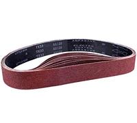 STEBRUAM Sanding Belt 50 x 686 mm, Sander Belts Set（3 Each of 80/120/150/240/400 Grains）for Belt Sander,for Grinding,Sharpening and Derusting (15 Pieces)